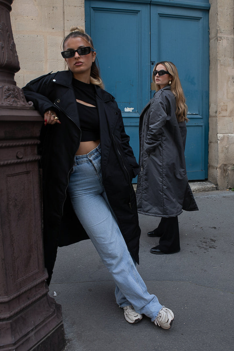 WATERPROOF QUILTED TRENCH COAT