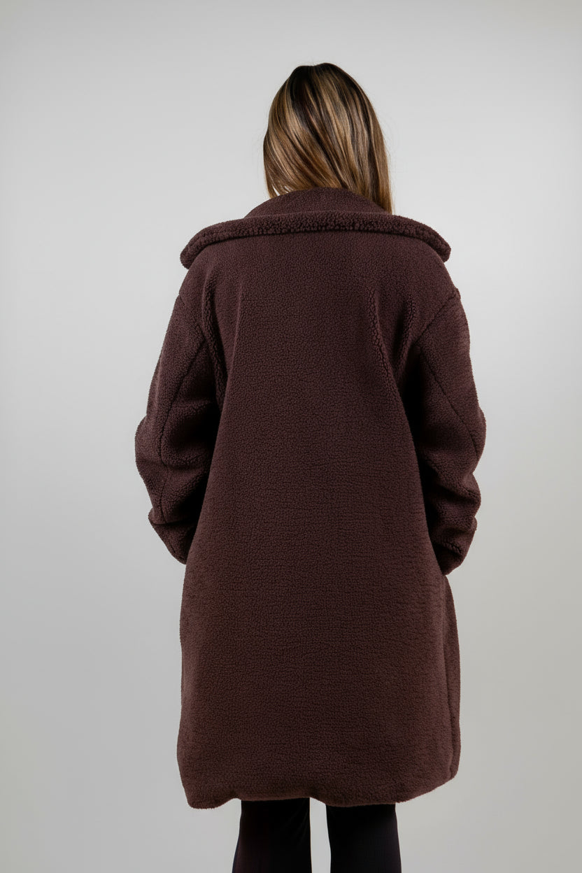 MANTEAU MI-LONG EN MOUMOUTE