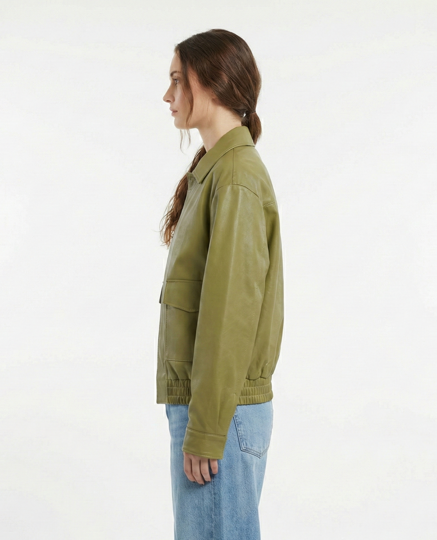 VESTE CAMIONNEUR OVERSIZE VERT