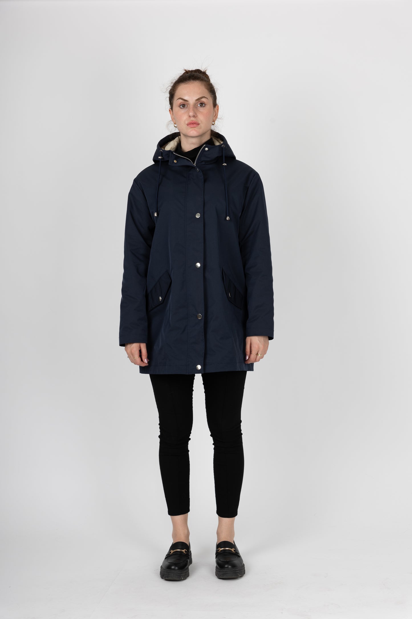 PARKA MI-LONGUE A CAPUCHE