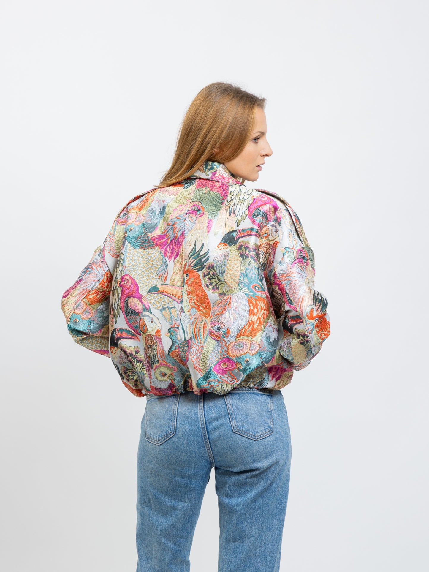 VESTE À MOTIF JACQUARD MÉTALLISÉ