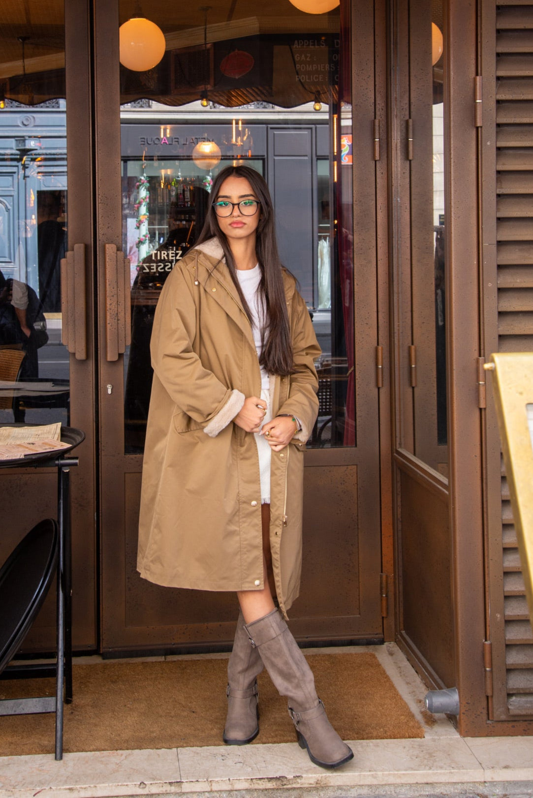 PARKA Á CAPUCHE INTÉRIEUR FAUSSE FOURRURE