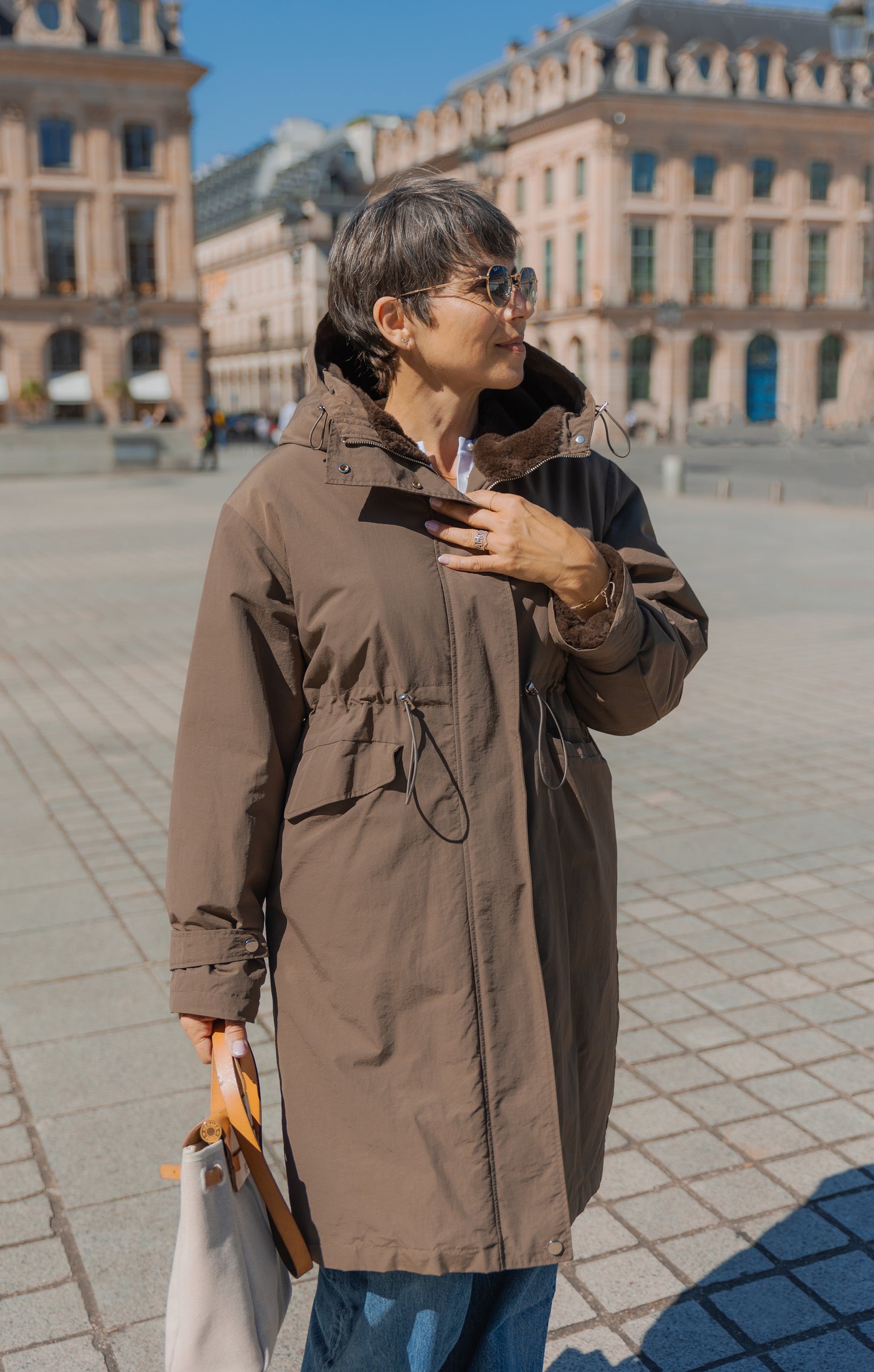 PARKA À CAPUCHE INTÉRIEUR FAUSSE FOURRURE
