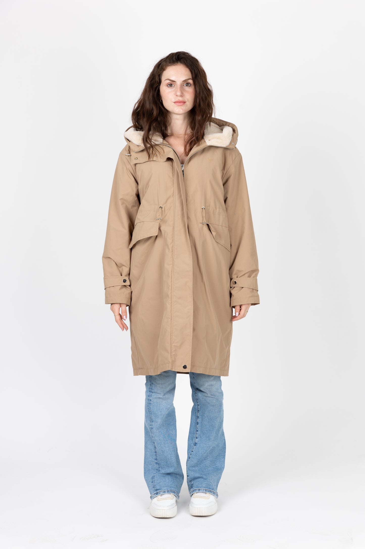 PARKA À CAPUCHE INTÉRIEUR FAUSSE FOURRURE