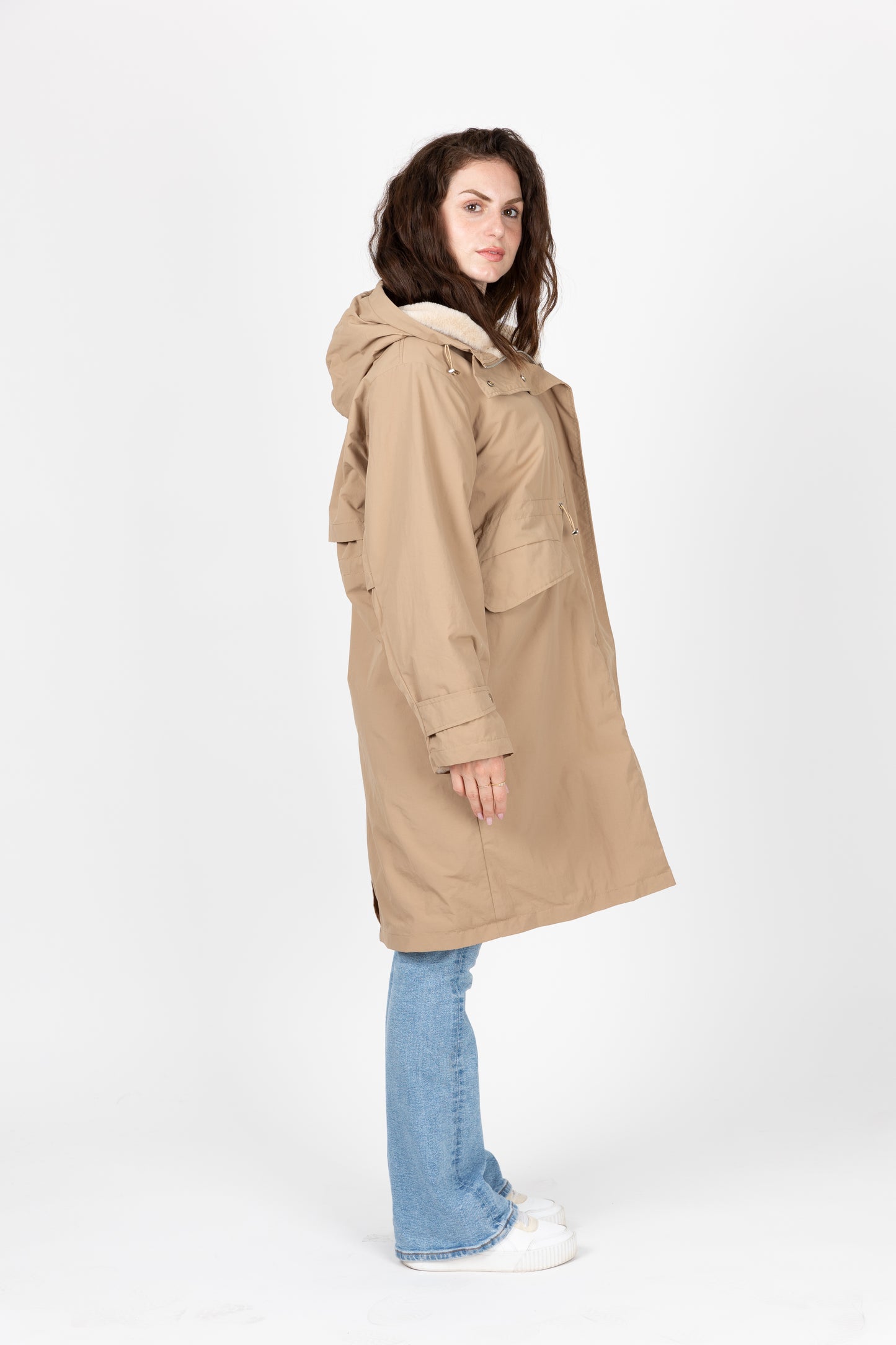 PARKA À CAPUCHE INTÉRIEUR FAUSSE FOURRURE