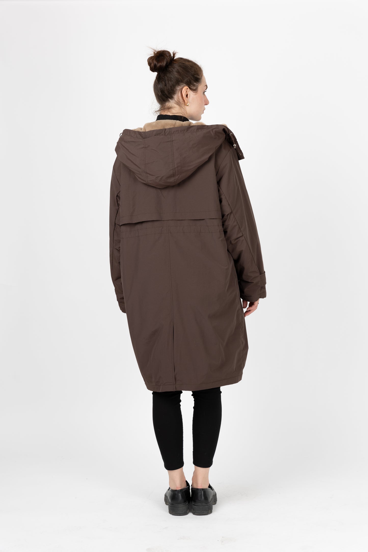 PARKA À CAPUCHE INTÉRIEUR FAUSSE FOURRURE