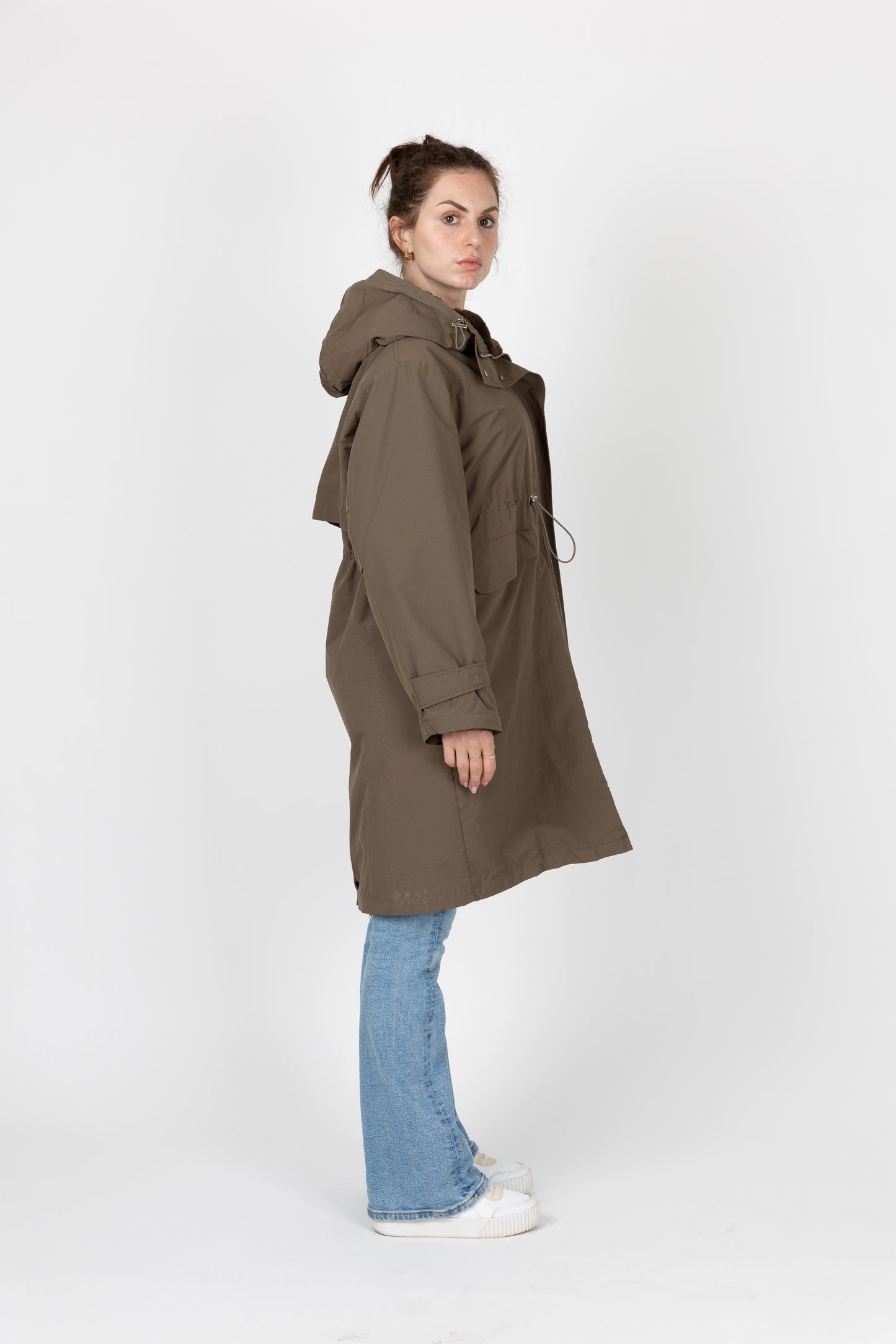 PARKA À CAPUCHE INTÉRIEUR FAUSSE FOURRURE