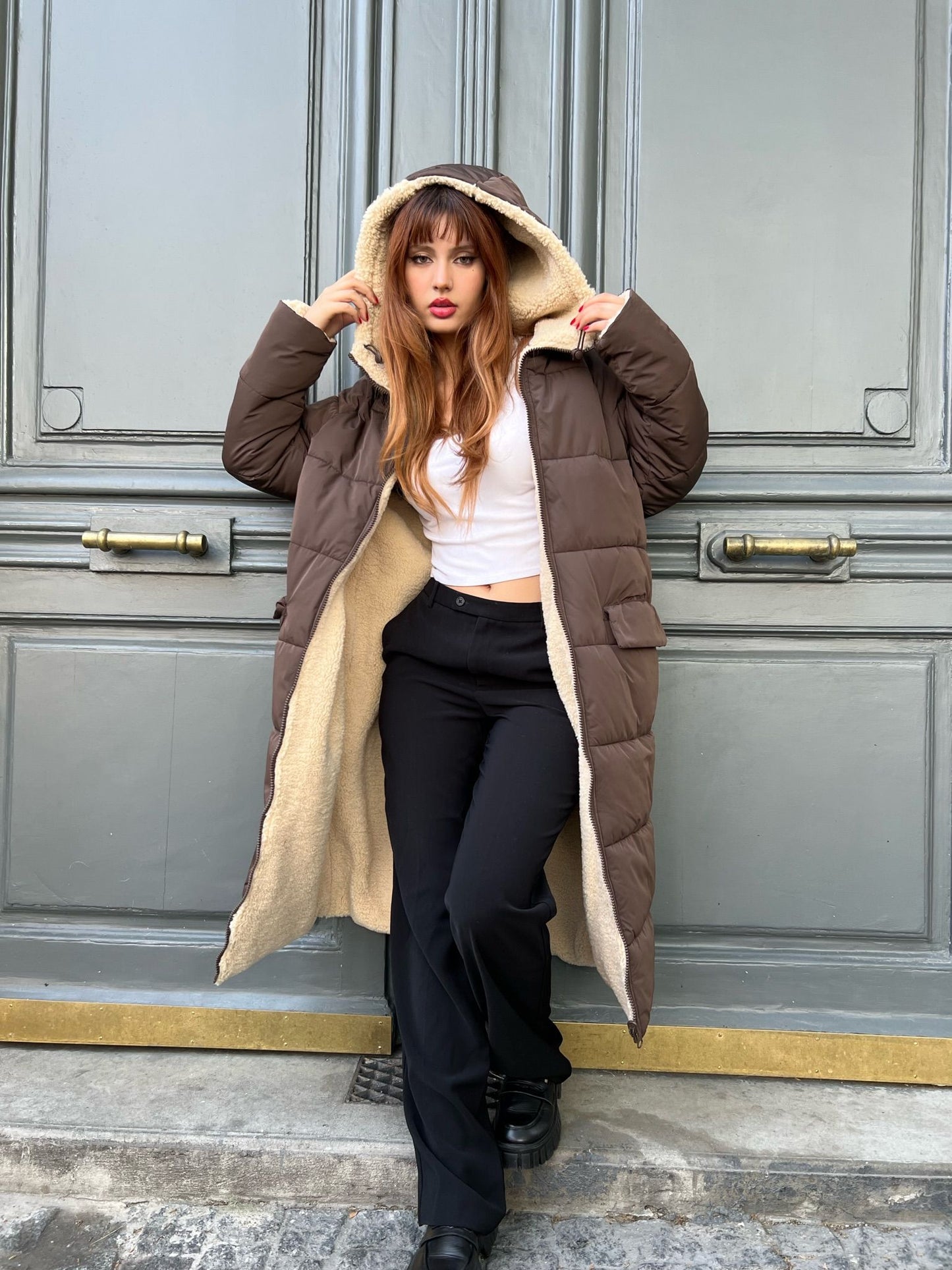 DOUDOUNE LONGUE REVERSIBLE