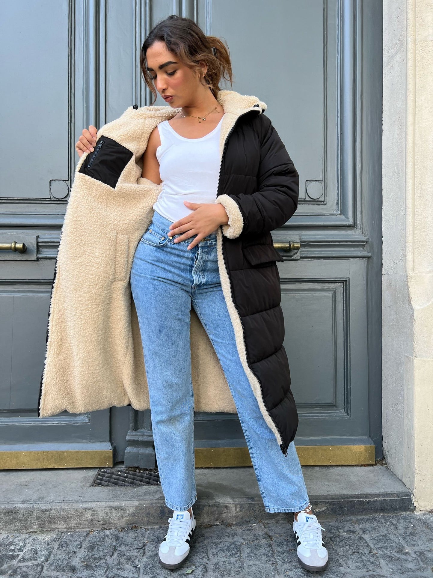 DOUDOUNE LONGUE REVERSIBLE