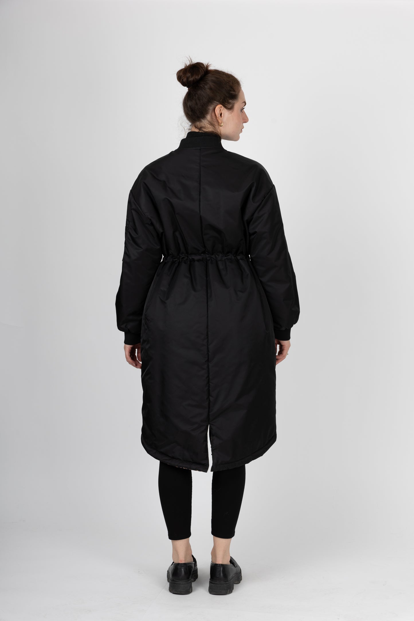 PARKA BOMBER LONG RÉVERSIBLE INTÉRIEUR LÉOPARD