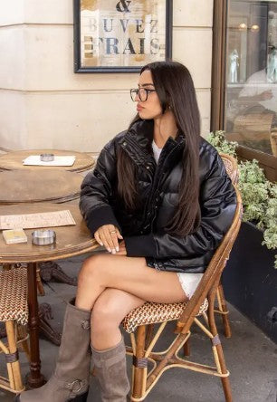 DOUDOUNE EN SIMILICUIR