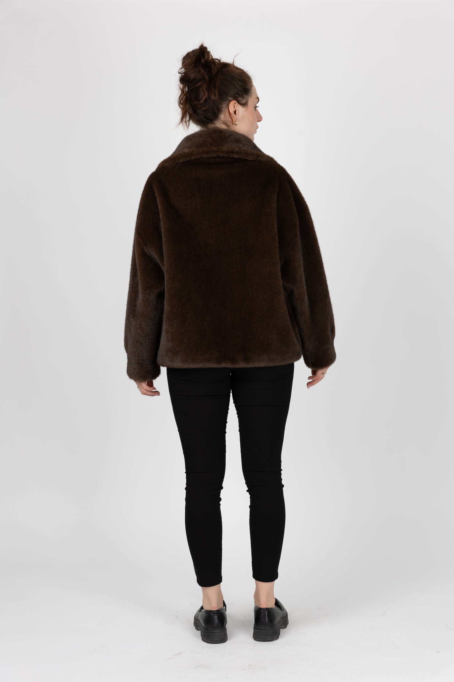 BLOUSON EN FAUSSE FOURRURE