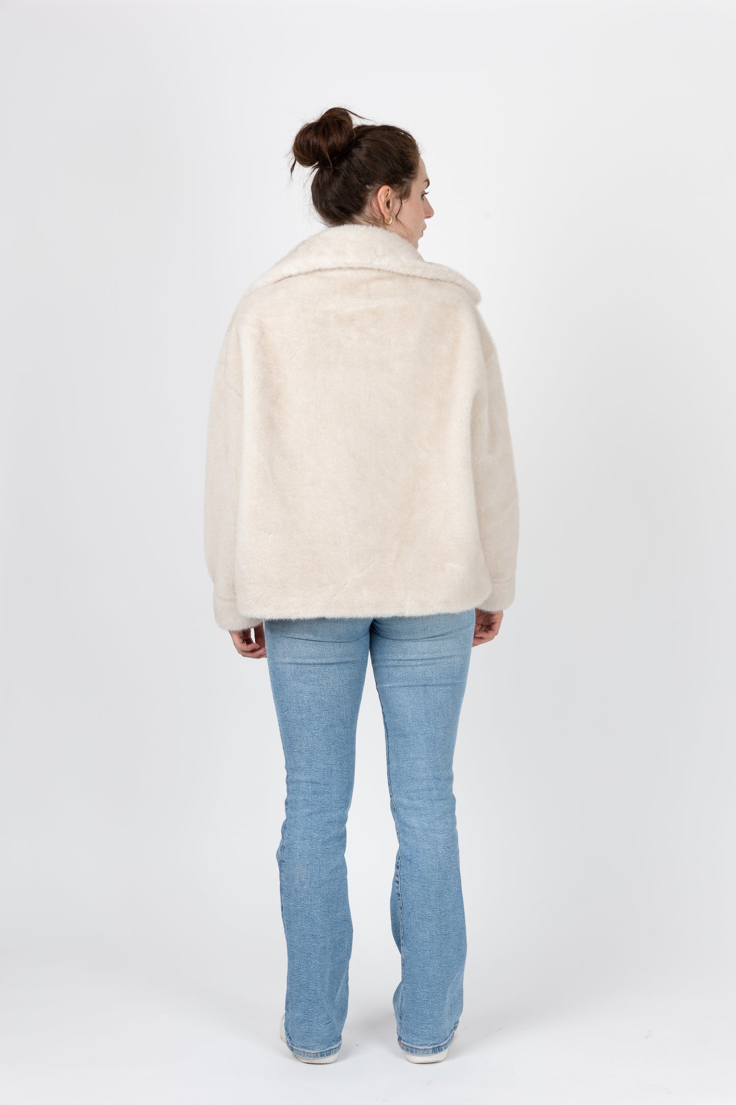 BLOUSON EN FAUSSE FOURRURE