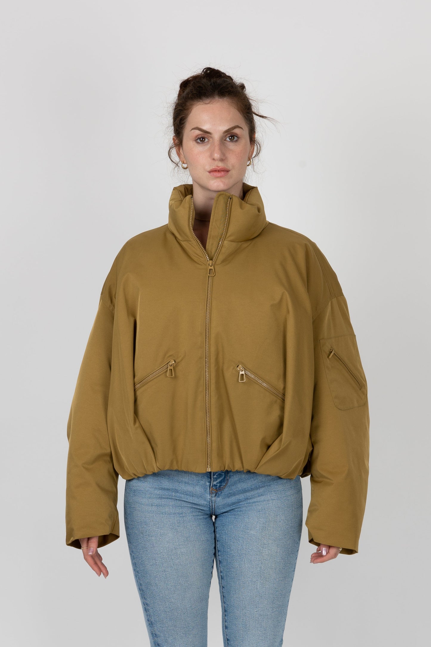 BLOUSON IMPERMÉABLE À EFFET BOULE