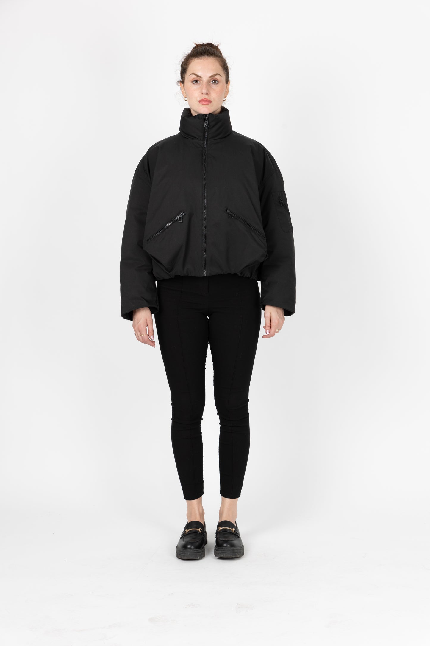 BLOUSON IMPERMÉABLE À EFFET BOULE
