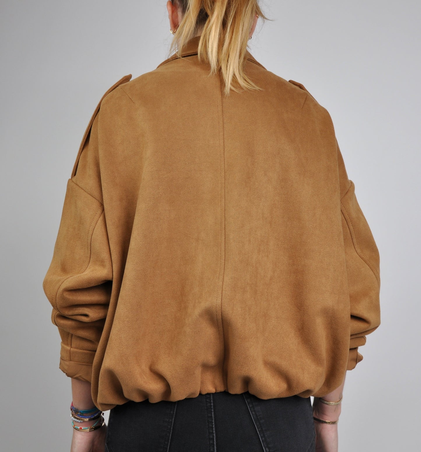 VESTE COURTE EFFET DAIM