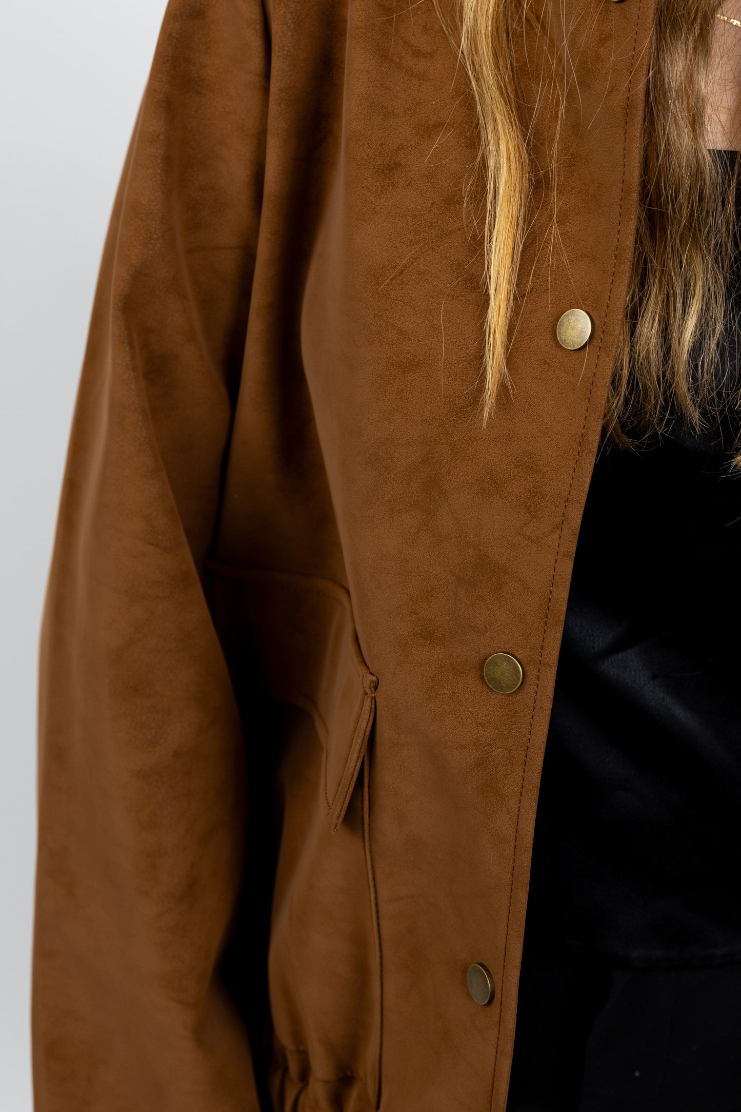 BLOUSON EN DAIM IMPERMÉABLE