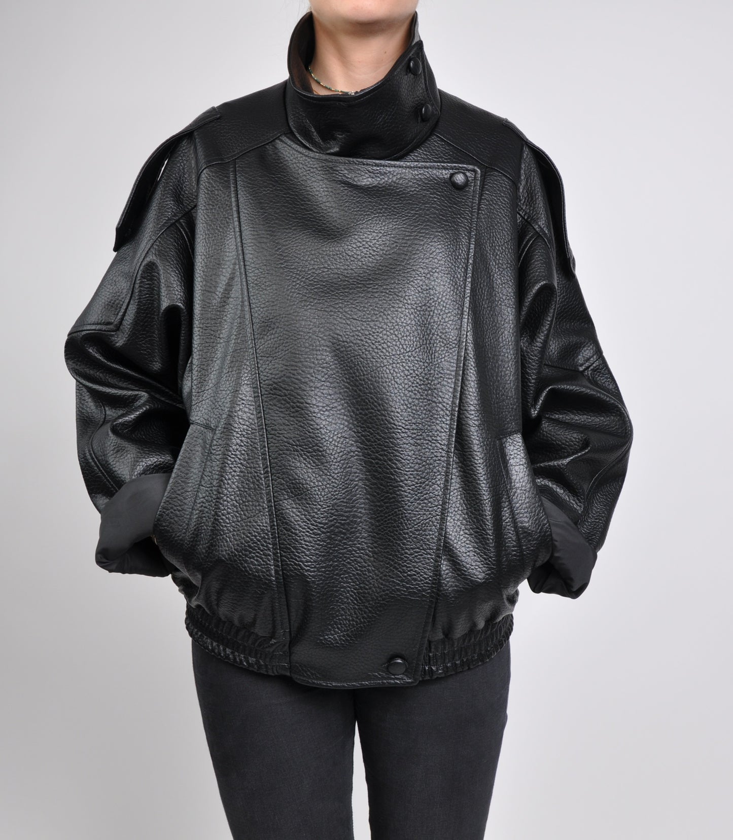 BLOUSON MOTARD EN SIMILICUIR