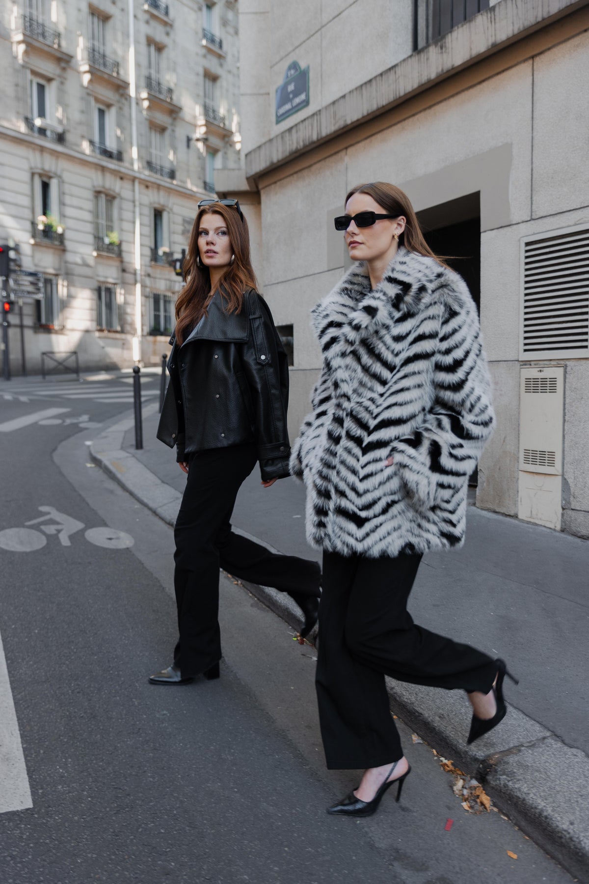 MANTEAU FAUSSE FOURRURE ZÈBRE
