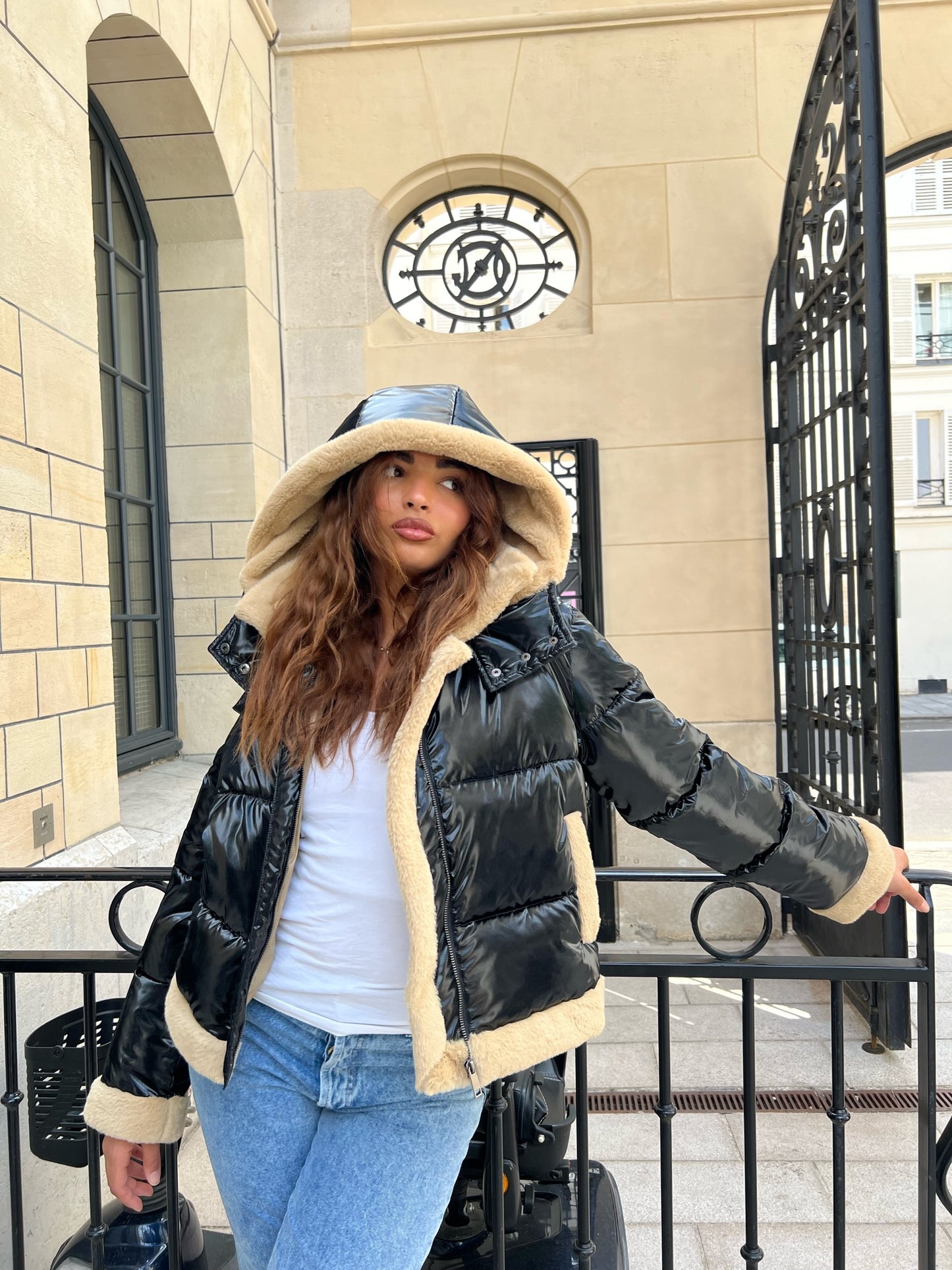 DOUDOUNE AVEC INTÉRIEUR FAUSSE FOURRURE