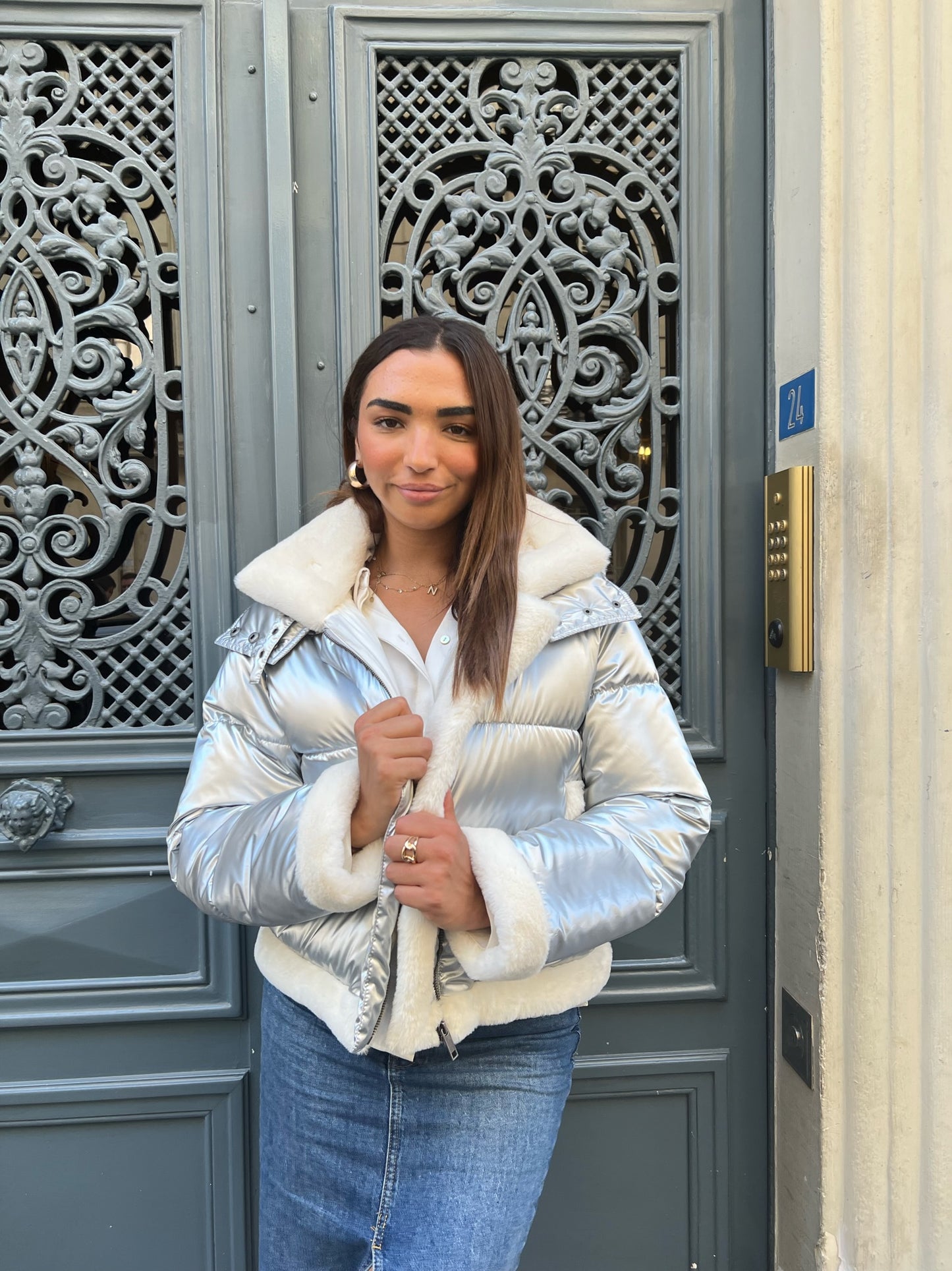 DOUDOUNE AVEC INTÉRIEUR FAUSSE FOURRURE