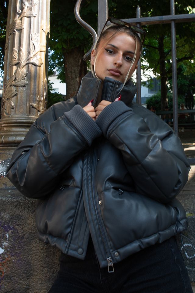 DOUDOUNE EN SIMILICUIR Femme - K-ZELL PARIS