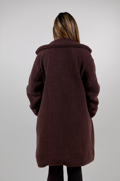 MANTEAU MI-LONG EN MOUMOUTE