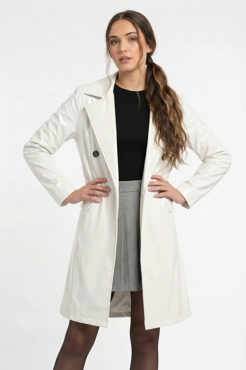 TRENCH EN VINYLE