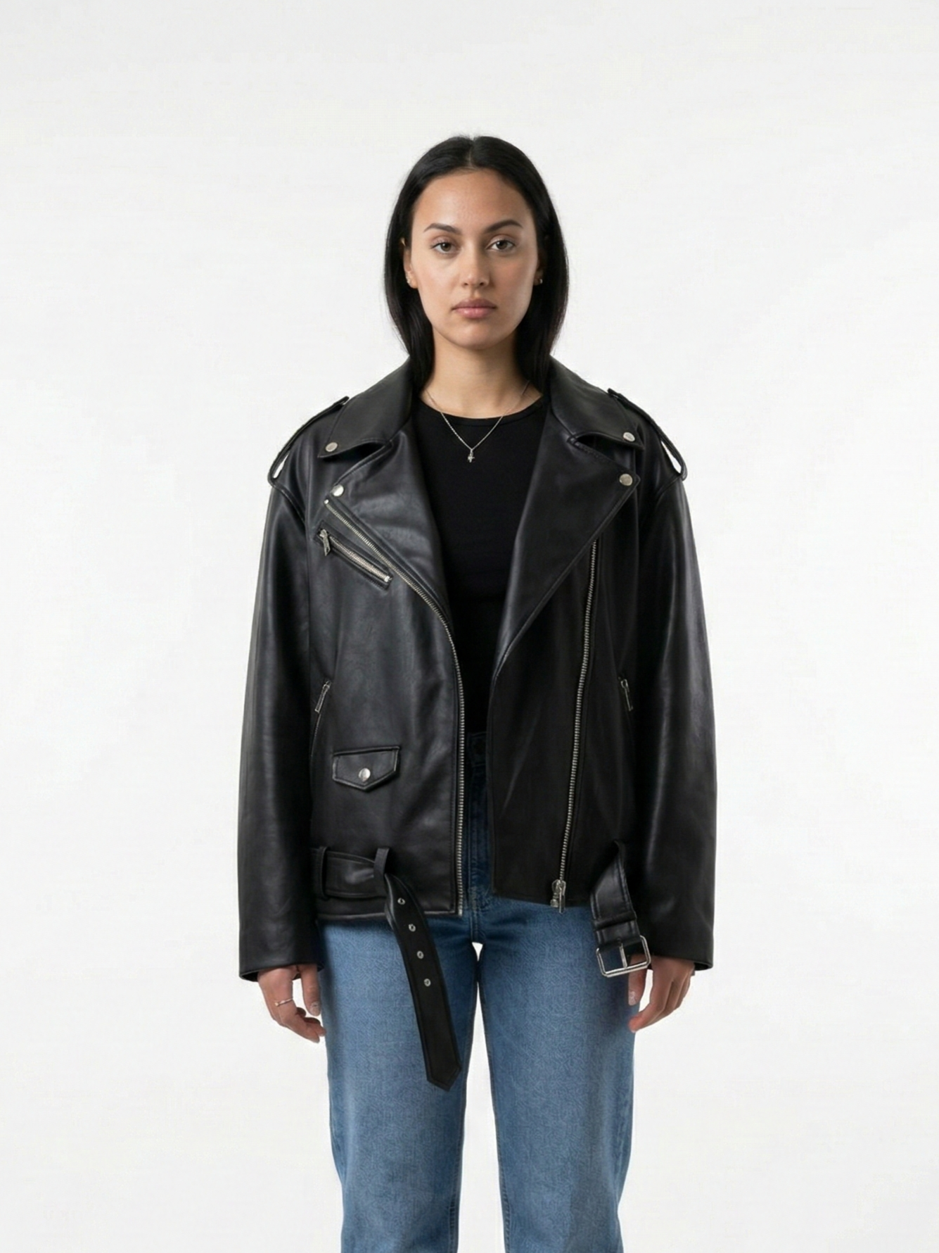 OVERSIZED LEATHERETTE PERFECTO