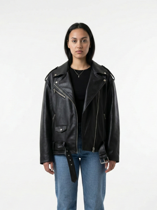 OVERSIZED LEATHERETTE PERFECTO