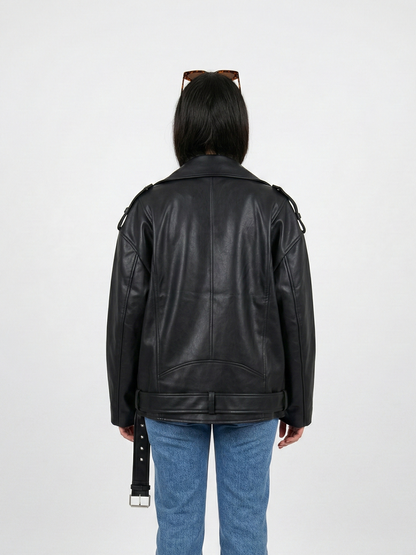 OVERSIZED LEATHERETTE PERFECTO