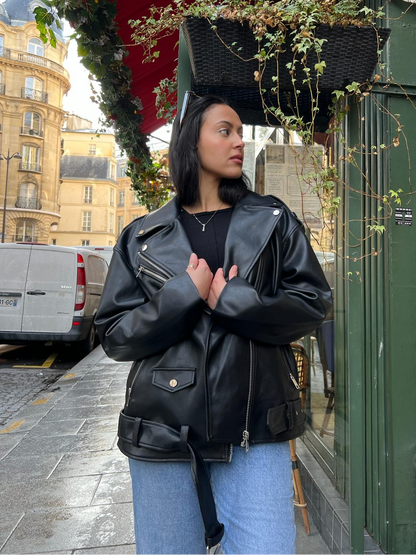 PERFECTO OVERSIZE EN SIMILICUIR