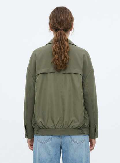 VESTE BLAZER BI-MATIÈRE