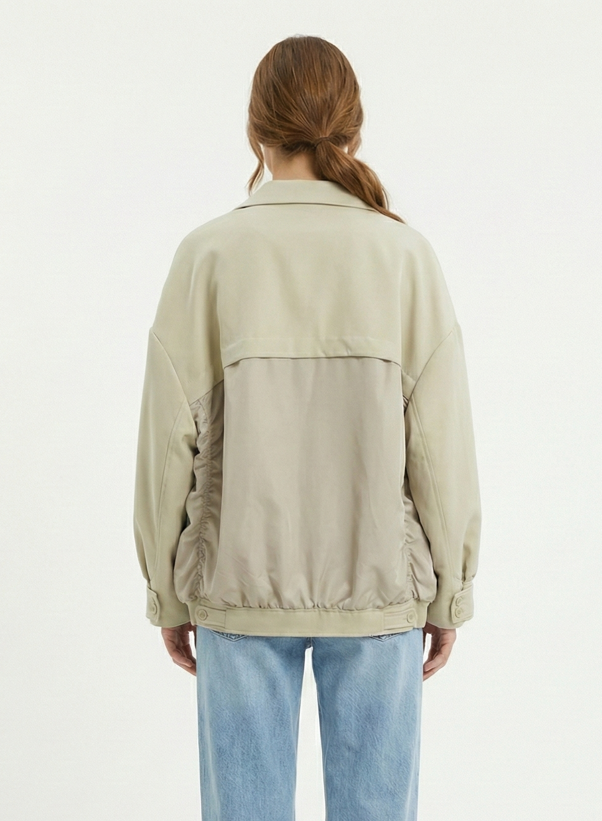 VESTE BLAZER BI-MATIÈRE