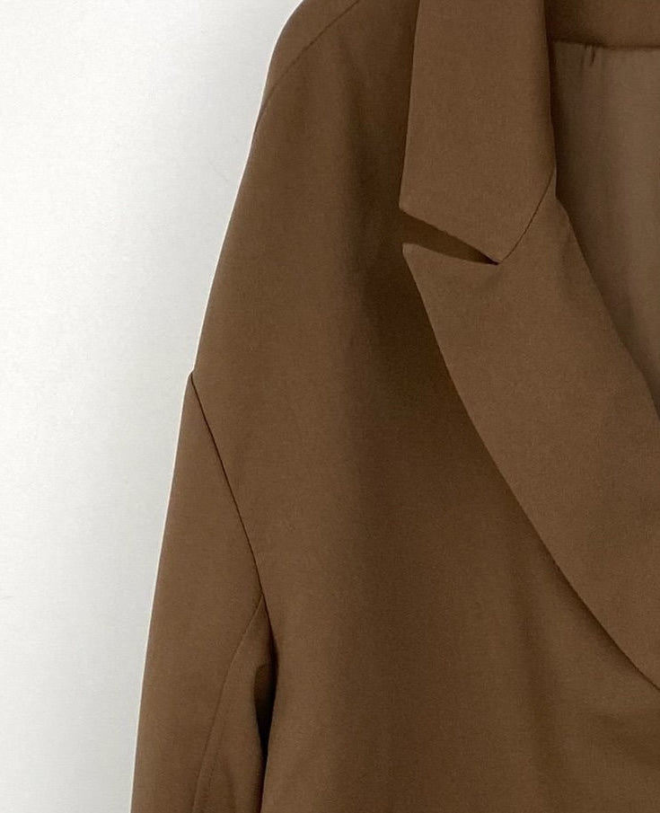 VESTE BLAZER BI-MATIÈRE