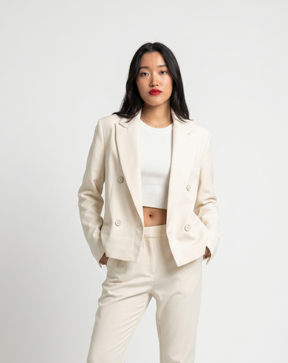 BLAZER À DOUBLE BOUTONNAGE