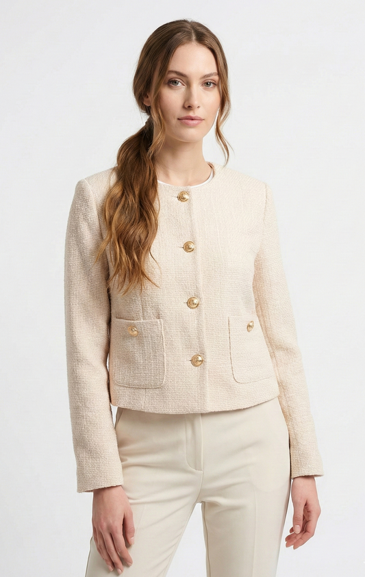 VESTE COURTE EN TWEED