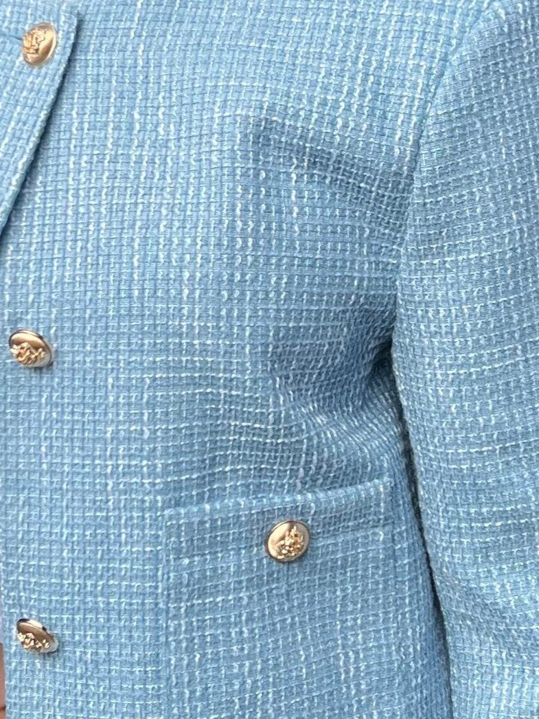 VESTE COURTE EN TWEED