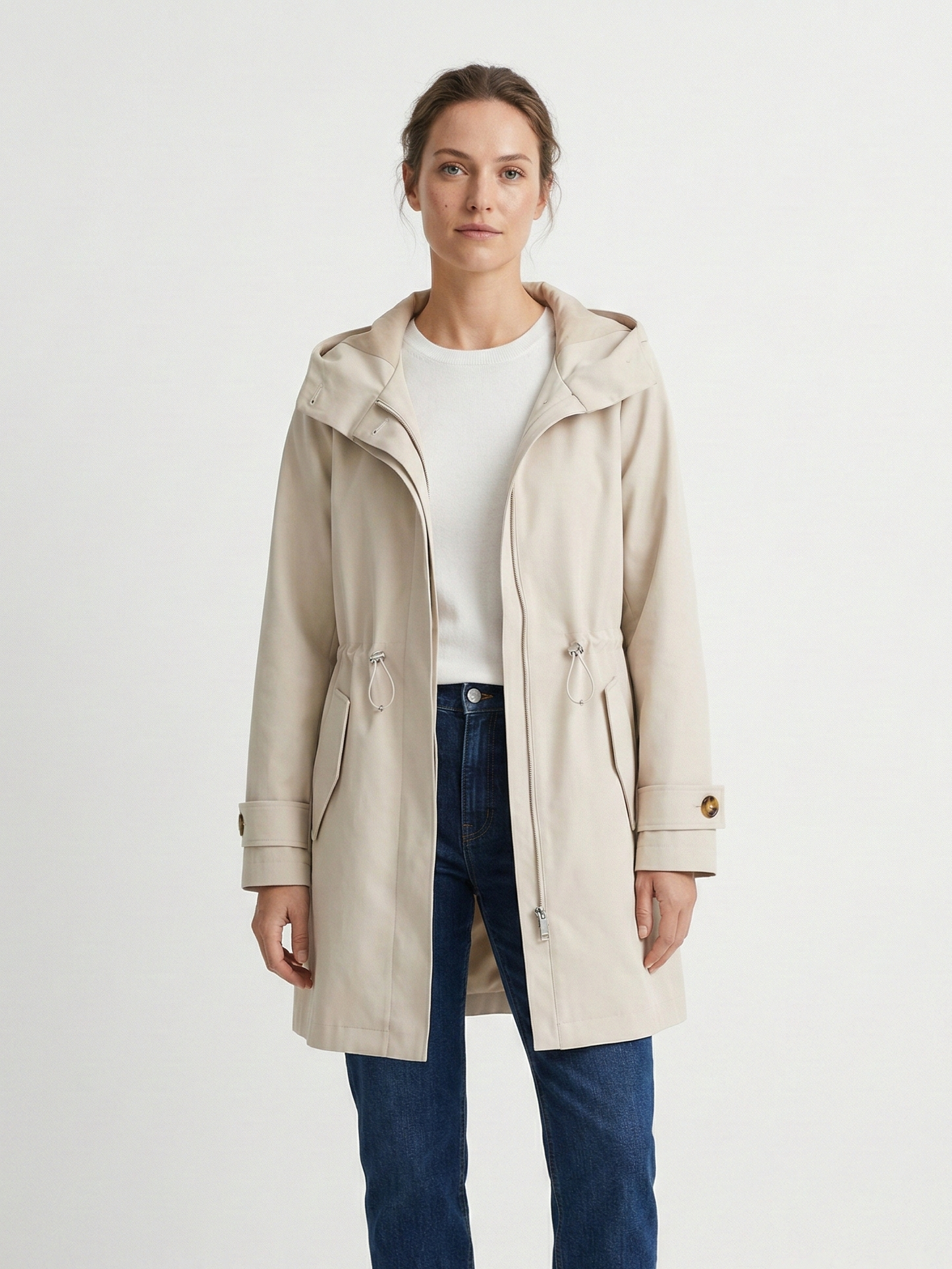 MID-LENGTH HOODED PARKA