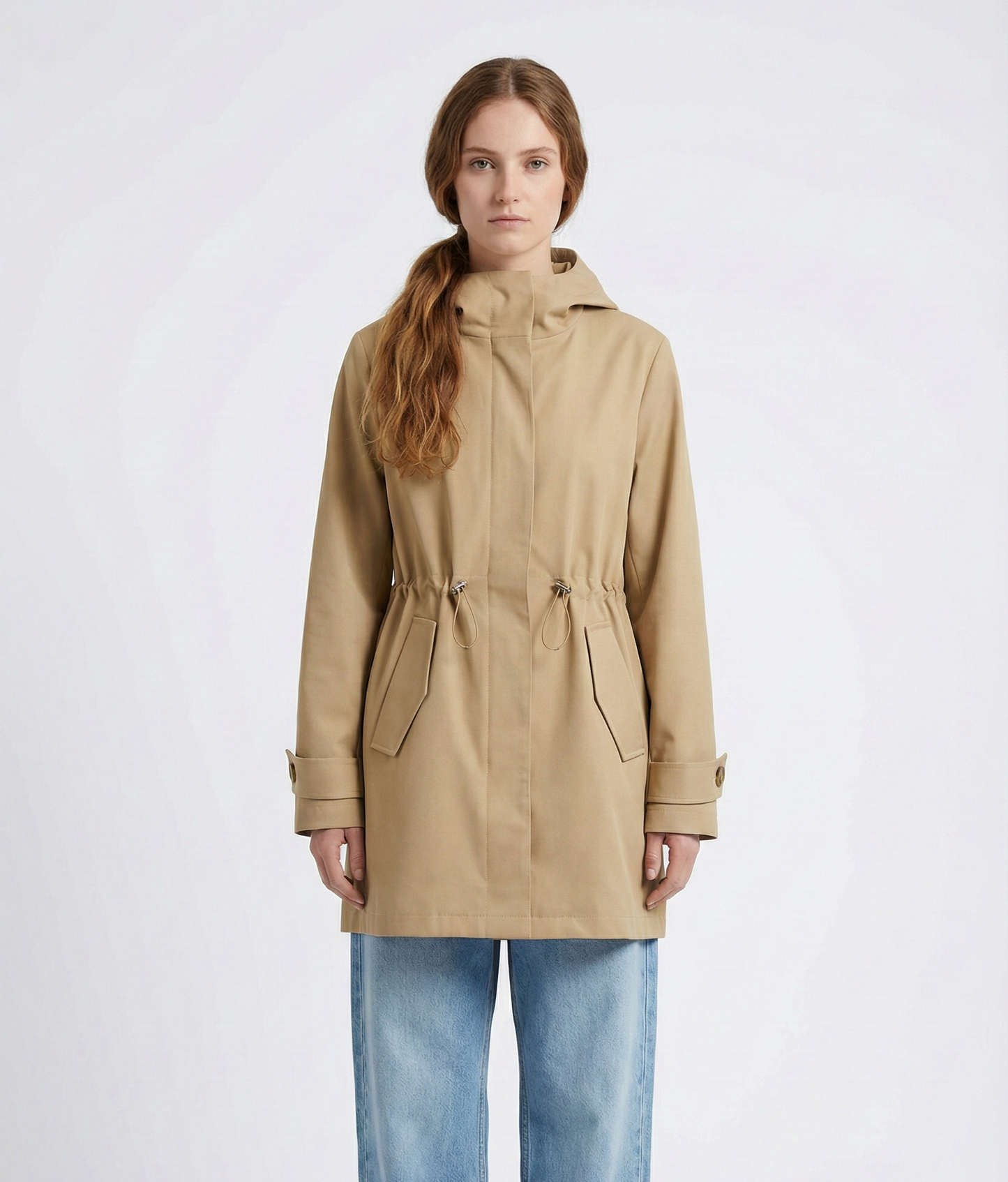 MID-LENGTH HOODED PARKA