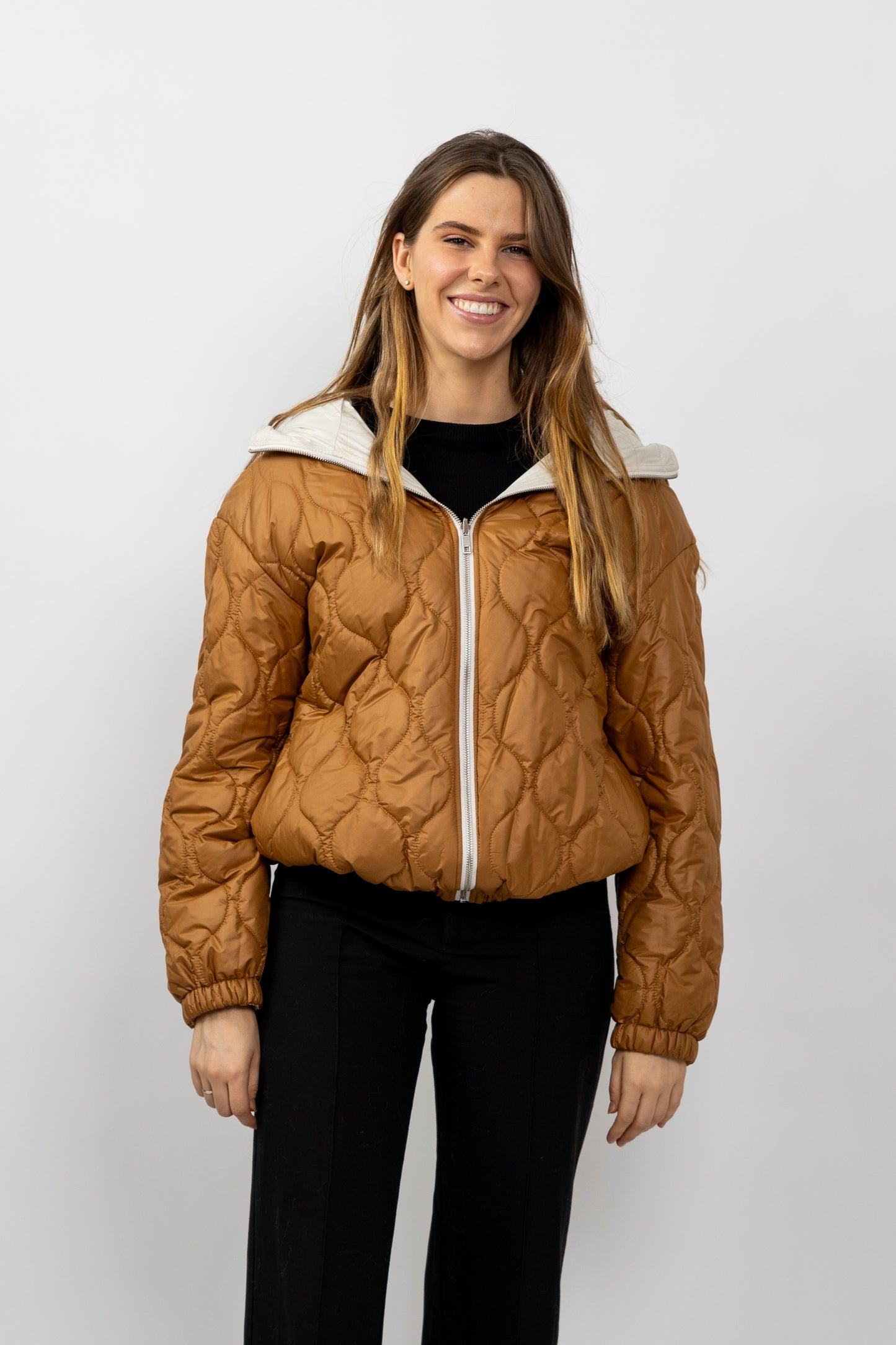 BLOUSON IMPERMÉABLE RÉVERSIBLE À CAPUCHE