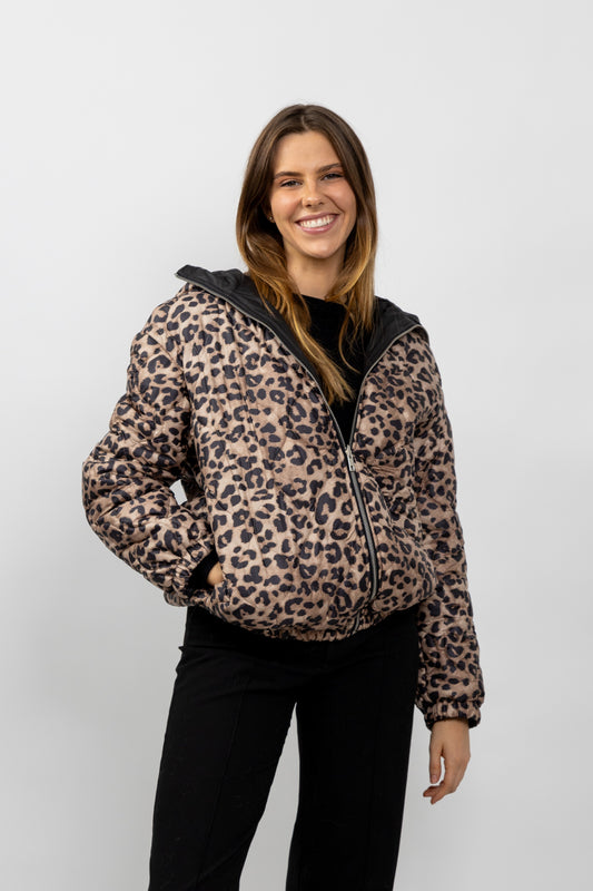BLOUSON IMPERMÉABLE RÉVERSIBLE À CAPUCHE