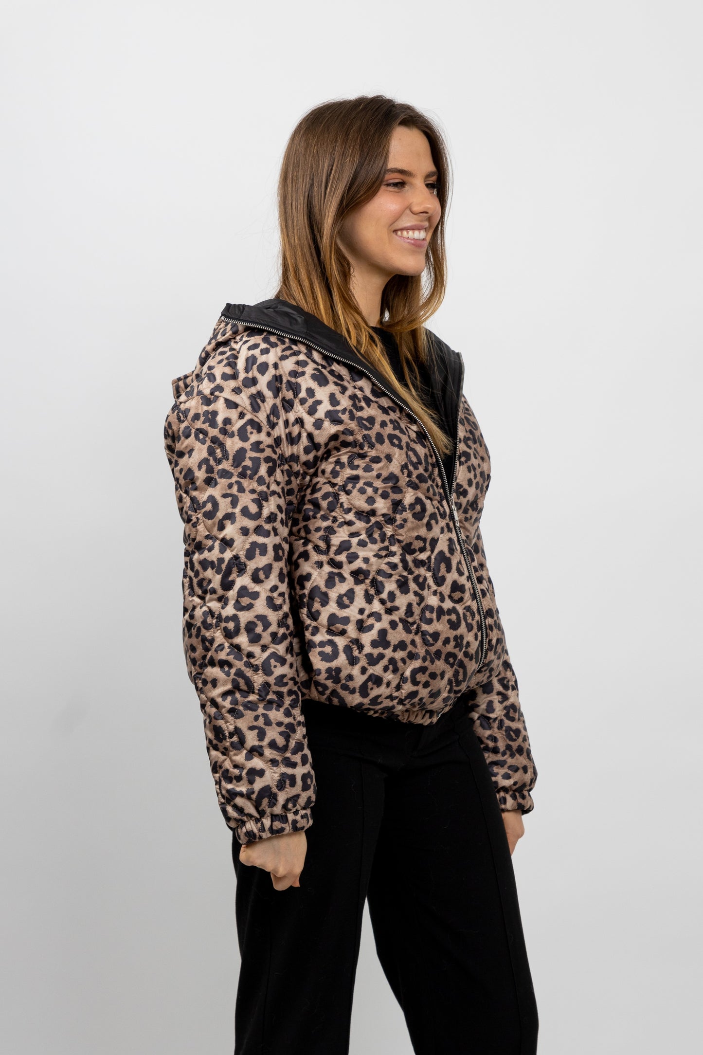 BLOUSON IMPERMÉABLE RÉVERSIBLE À CAPUCHE