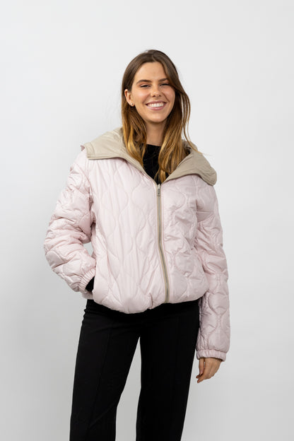BLOUSON IMPERMÉABLE RÉVERSIBLE À CAPUCHE