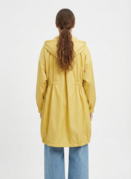 SATIN PARKA WITH HOOD