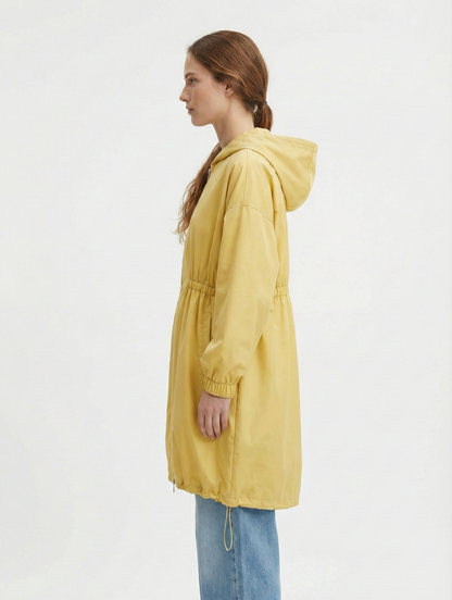 SATIN PARKA WITH HOOD