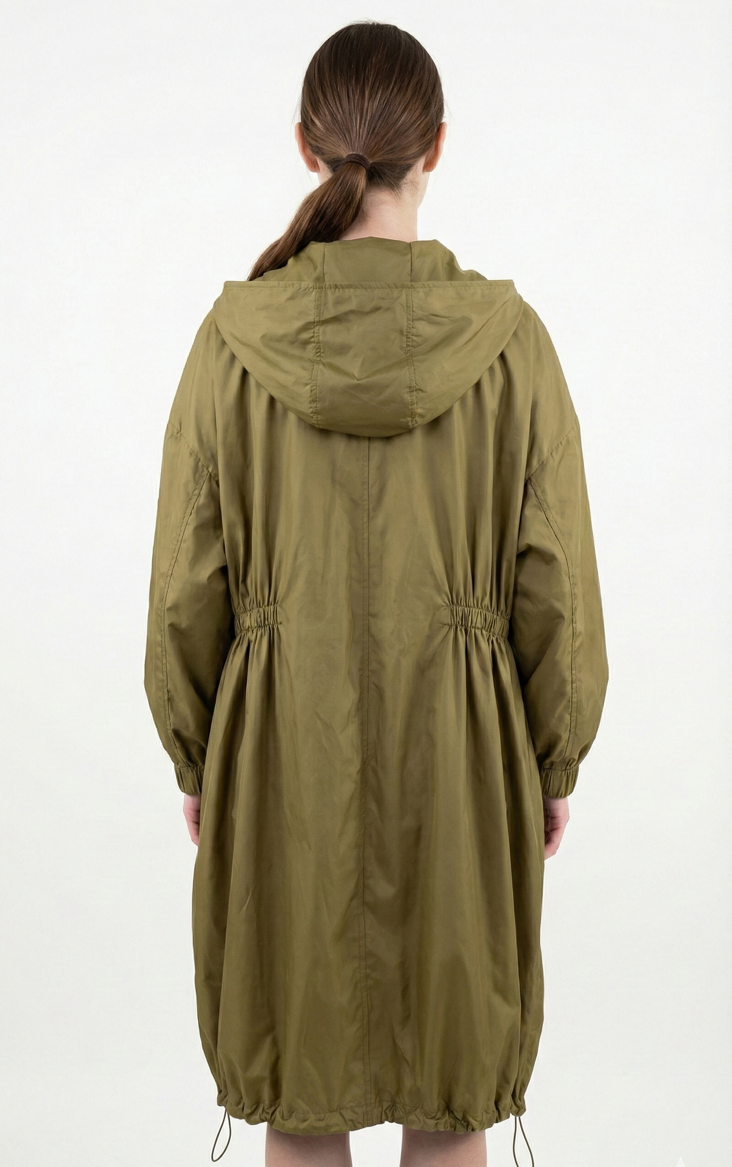 SATIN PARKA WITH HOOD