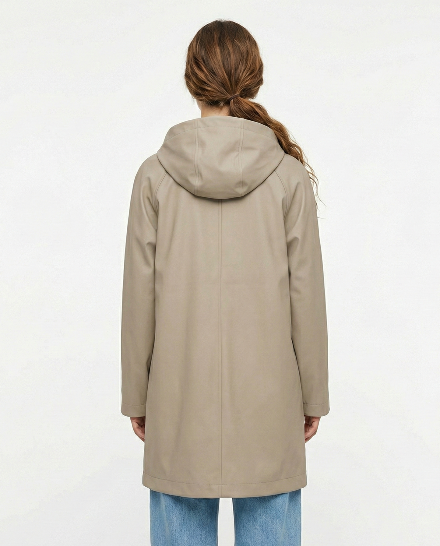 MID-LENGTH WATERPROOF PARKA WITH HOOD