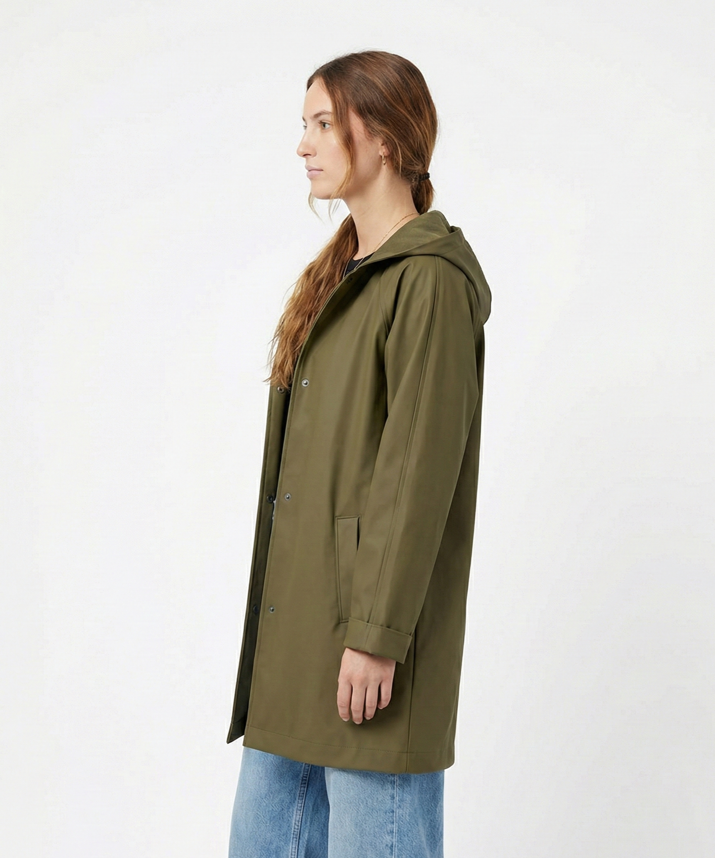 MID-LENGTH WATERPROOF PARKA WITH HOOD
