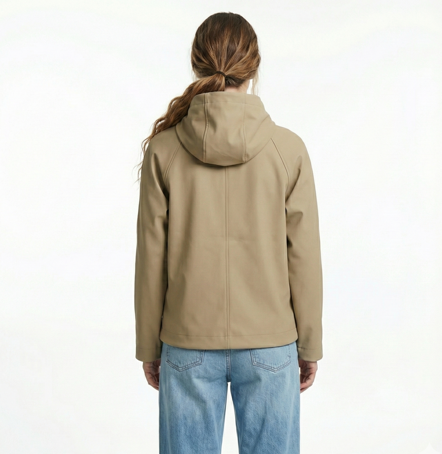 PARKA COURTE IMPERMÉABLE À CAPUCHE